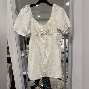 RVCA Women’s Babydoll Dress – White – Size Small – NWT